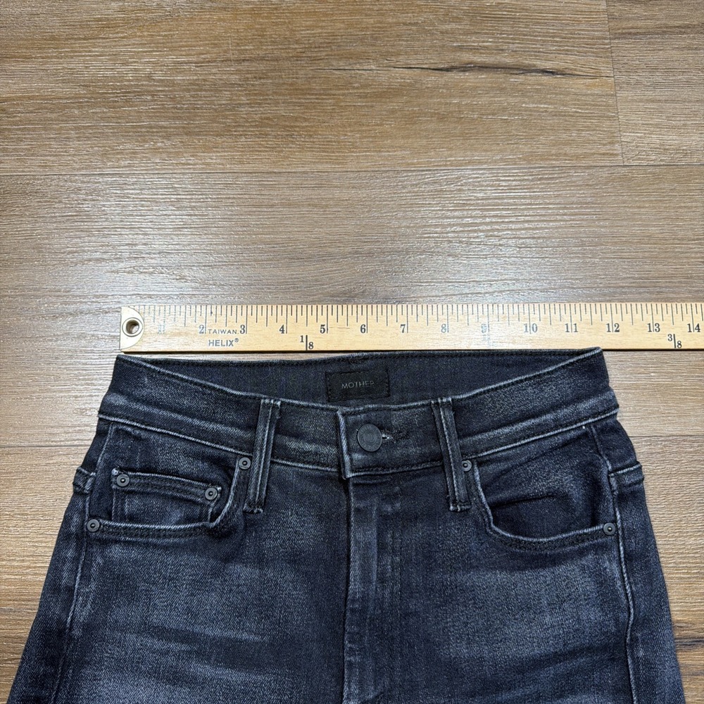 Mother Jeans Womens 24 The Weekender Fray Flare Thunder Road Denim Stretch - Picture 8 of 13